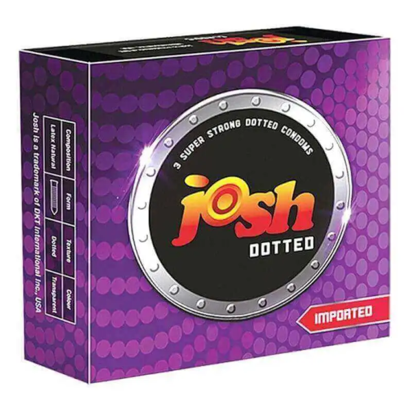 Josh Dotted condom top quality imported Pack of 3